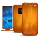 가죽 커버 Samsung Galaxy S9 - Orange Patine