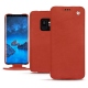 Samsung Galaxy S9 leather case - Arange clouquié