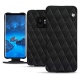 Capa em pele Samsung Galaxy S9 - Negre poudro - Couture