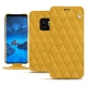Samsung Galaxy S9 leather case - Jaune soulèu - Couture
