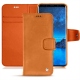 Samsung Galaxy S9 leather case - Mandarine vintage ( Pantone 165C ) 