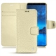 가죽 커버 Samsung Galaxy S9 - Ivoire ( Sleek P C12 - White ) 