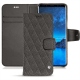 Lederschutzhülle Samsung Galaxy S9 - Anthracite - Couture ( Pantone 424C ) 