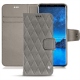 Samsung Galaxy S9 leather case - Acier vintage - Couture
