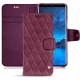 Samsung Galaxy S9 leather case - Prune vintage - Couture