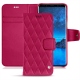 Samsung Galaxy S9 leather case - Rose fluo - Couture