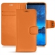Samsung Galaxy S9 leather case - Orange PU