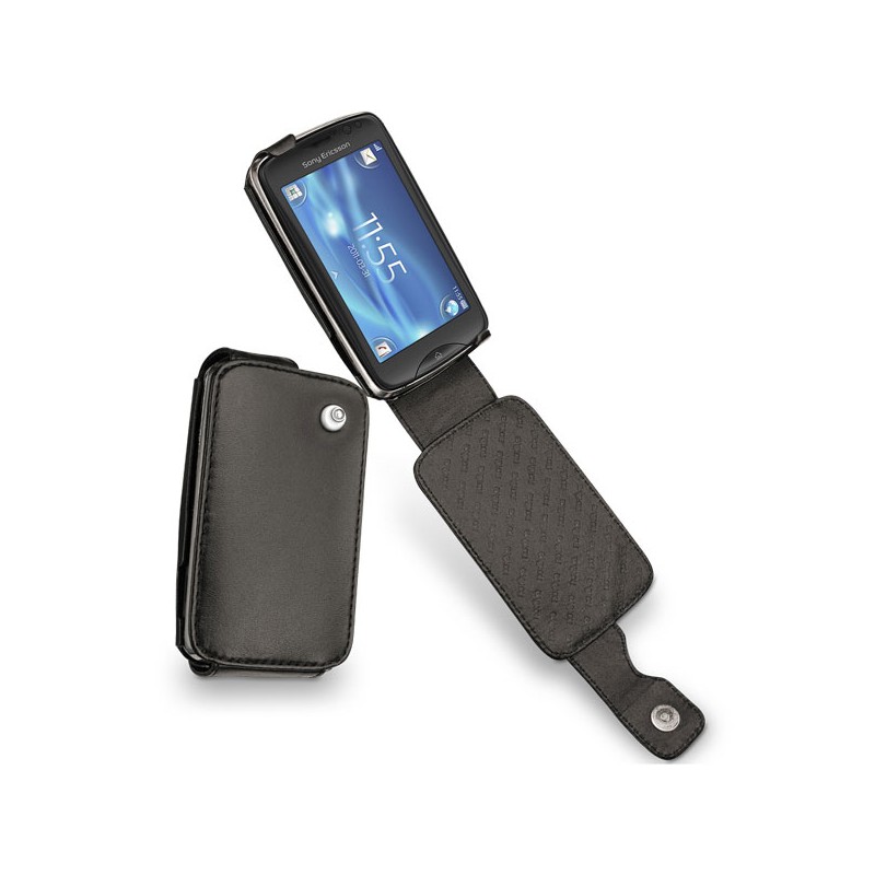硬质真皮保护套 Sony Ericsson txt pro  - Noir ( Nappa - Black ) 