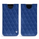 Lederschutzhülle Samsung Galaxy S9 - Bleu océan - Couture ( Nappa - Pantone 293C ) 