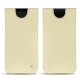 Samsung Galaxy S9 leather pouch - Ivoire ( Sleek P C12 - White ) 