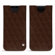 Funda de piel Samsung Galaxy S9 - Châtaigne - Couture ( Pantone 476C ) 