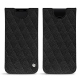Samsung Galaxy S9 leather pouch - Ebène - Couture ( Sleek P C12 - Black ) 