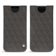 Samsung Galaxy S9 leather pouch - Anthracite - Couture ( Pantone 424C ) 