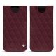 Capa em pele Samsung Galaxy S9 - Lie de vin - Couture ( Pantone 5115C ) 
