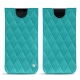 Samsung Galaxy S9 leather pouch - Bleu fluo - Couture