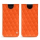 Samsung Galaxy S9 leather pouch - Orange fluo - Couture