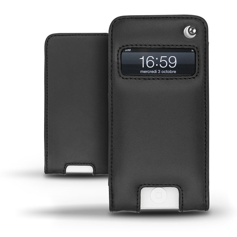 Lederschutzhülle Apple iPhone 5 - Noir ( Nappa - Black ) 
