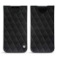 Samsung Galaxy S9 leather pouch - Negre poudro - Couture