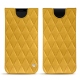 가죽 커버 Samsung Galaxy S9 - Jaune soulèu - Couture