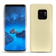 가죽 커버 Samsung Galaxy S9 - Beige ( Nappa - Pantone 7502C ) 
