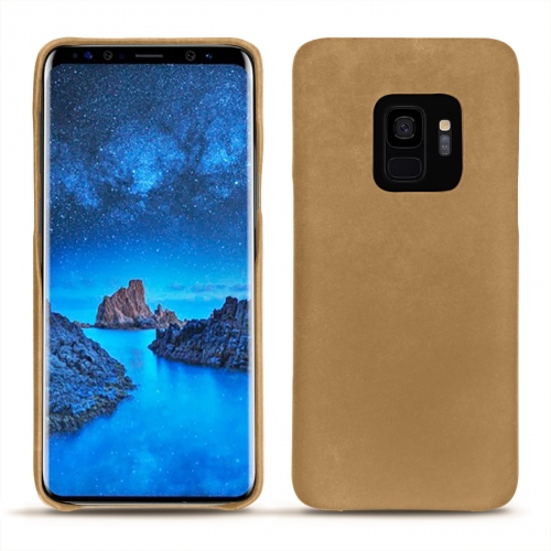 Samsung Galaxy S9 leather caseSable vintage ( Pantone #9b7340 ) 