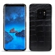 가죽 커버 Samsung Galaxy S9 - Crocodile nero