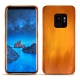 Samsung Galaxy S9 leather cover - Orange Patine