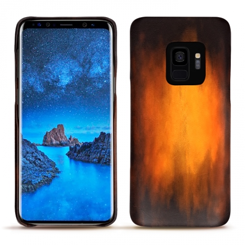 Custodia in pelle Samsung Galaxy S9Fauve Patine