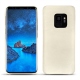 가죽 커버 Samsung Galaxy S9 - Blanc escumo