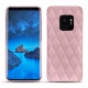 가죽 커버 Samsung Galaxy S9 - Rose - Couture ( Nappa - Pantone 2365C ) 