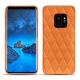 Coque cuir Samsung Galaxy S9 - Orange - Couture ( Nappa - Pantone 1495U ) 