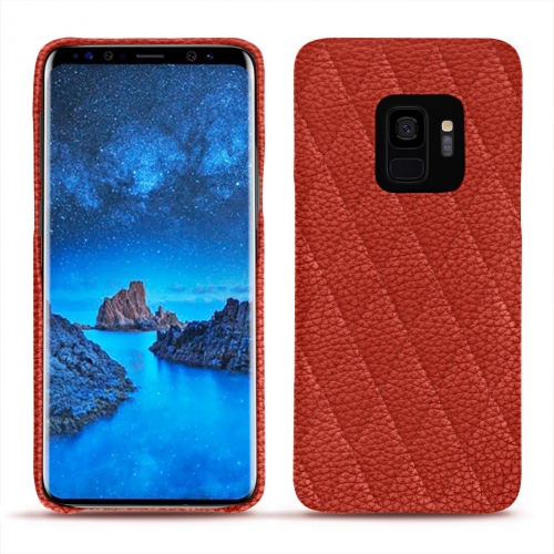Capa em pele Samsung Galaxy S9Papaye - Couture ( Pantone #b54317 ) 