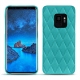 Capa em pele Samsung Galaxy S9 - Bleu fluo - Couture
