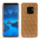Coque cuir Samsung Galaxy S9 - Castan esparciate - Couture
