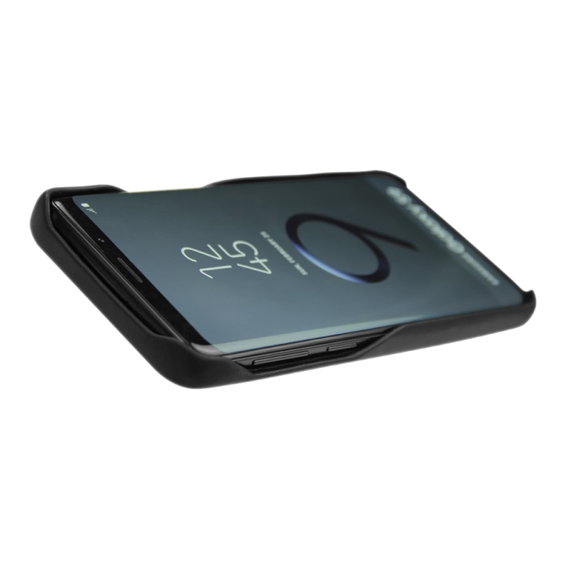 Coque en cuir Samsung Galaxy S9 profil gauche