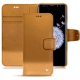 Samsung Galaxy S9+ leather case - Or Maïa ( Pantone 871C ) 