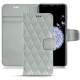 Samsung Galaxy S9+ leather case - Gris - Couture ( Nappa - Pantone W428C ) 
