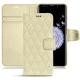 Samsung Galaxy S9+ leather case - Ivoire - Couture ( Sleek P C12 - White ) 