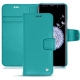 Samsung Galaxy S9+ leather case - Bleu fluo