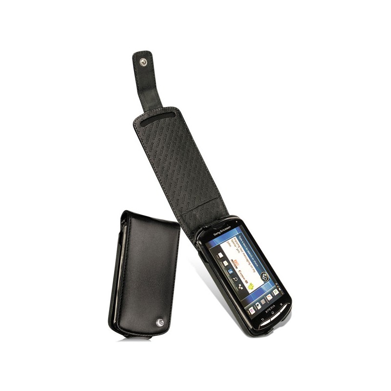 Lederschutzhülle Sony Ericsson Xperia Pro  - Noir ( Nappa - Black ) 