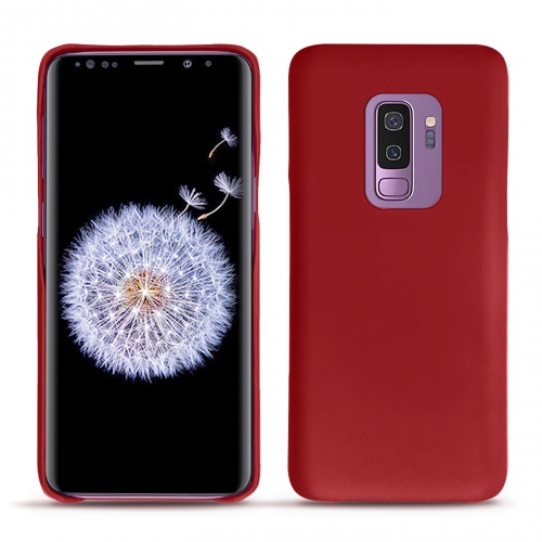 Samsung Galaxy S9+ leather coverRouge ( Nappa - Pantone #d50032 ) 