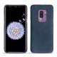 Capa em pele Samsung Galaxy S9+ - Jean vintage ( Roughtcut - Pantone 285U  ) 