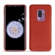 Samsung Galaxy S9+ leather cover - Papaye ( Pantone 180C ) 