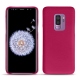 Samsung Galaxy S9+ leather cover - Rose fluo