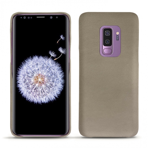 Funda de piel Samsung Galaxy S9+Darboun sabla ( Pantone #BCB1A1 )