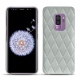 レザーケース Samsung Galaxy S9+ - Gris - Couture ( Nappa - Pantone W428C ) 