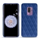 Custodia in pelle Samsung Galaxy S9+ - Bleu océan - Couture ( Nappa - Pantone 293C ) 