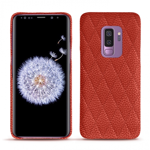 Lederschutzhülle Samsung Galaxy S9+Papaye - Couture ( Pantone #b54317 ) 