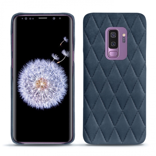 Capa em pele Samsung Galaxy S9+Jean vintage - Couture ( Pantone #2f414f  ) 