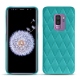 Capa em pele Samsung Galaxy S9+ - Bleu fluo - Couture